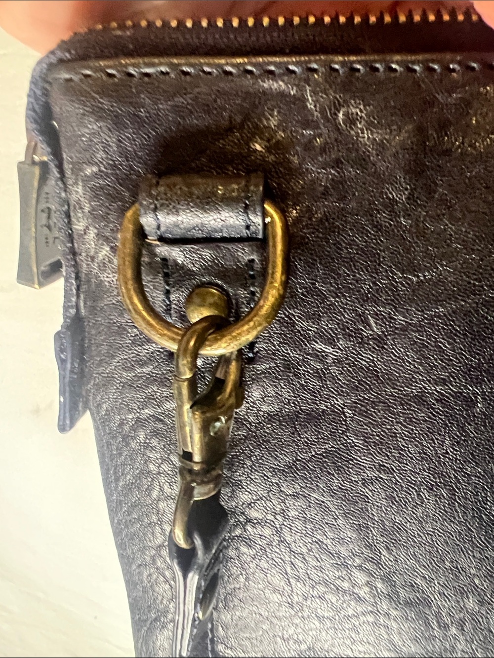 WILL Small Black Leather Crossbody - Picture 8 of 11